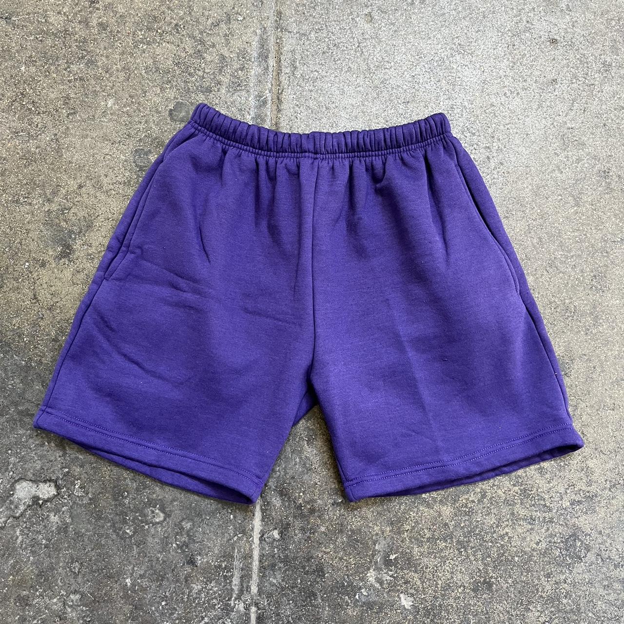 Fleece Sweat Shorts Purple Multiple sizes and... - Depop