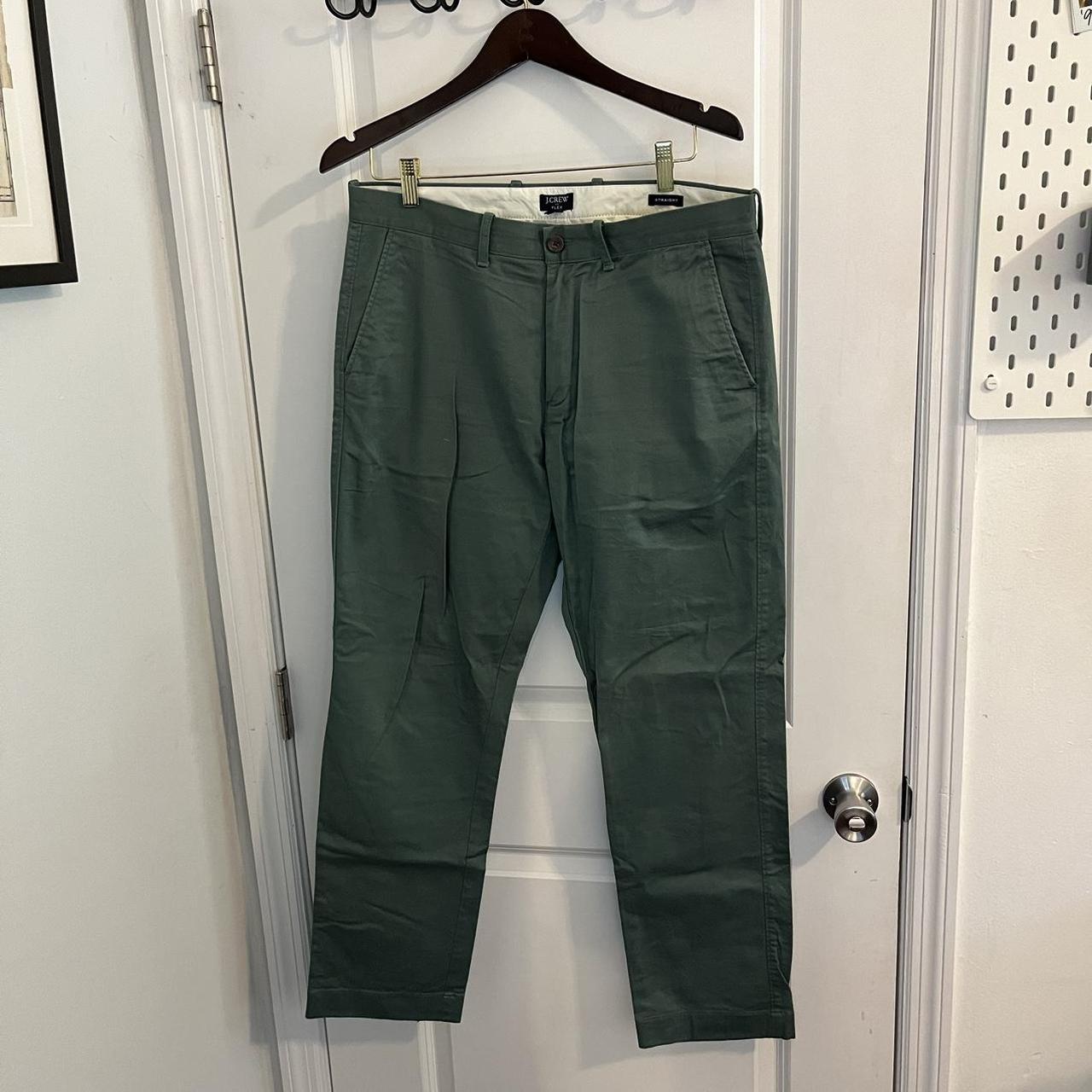 J.Crew Men's Green Trousers | Depop