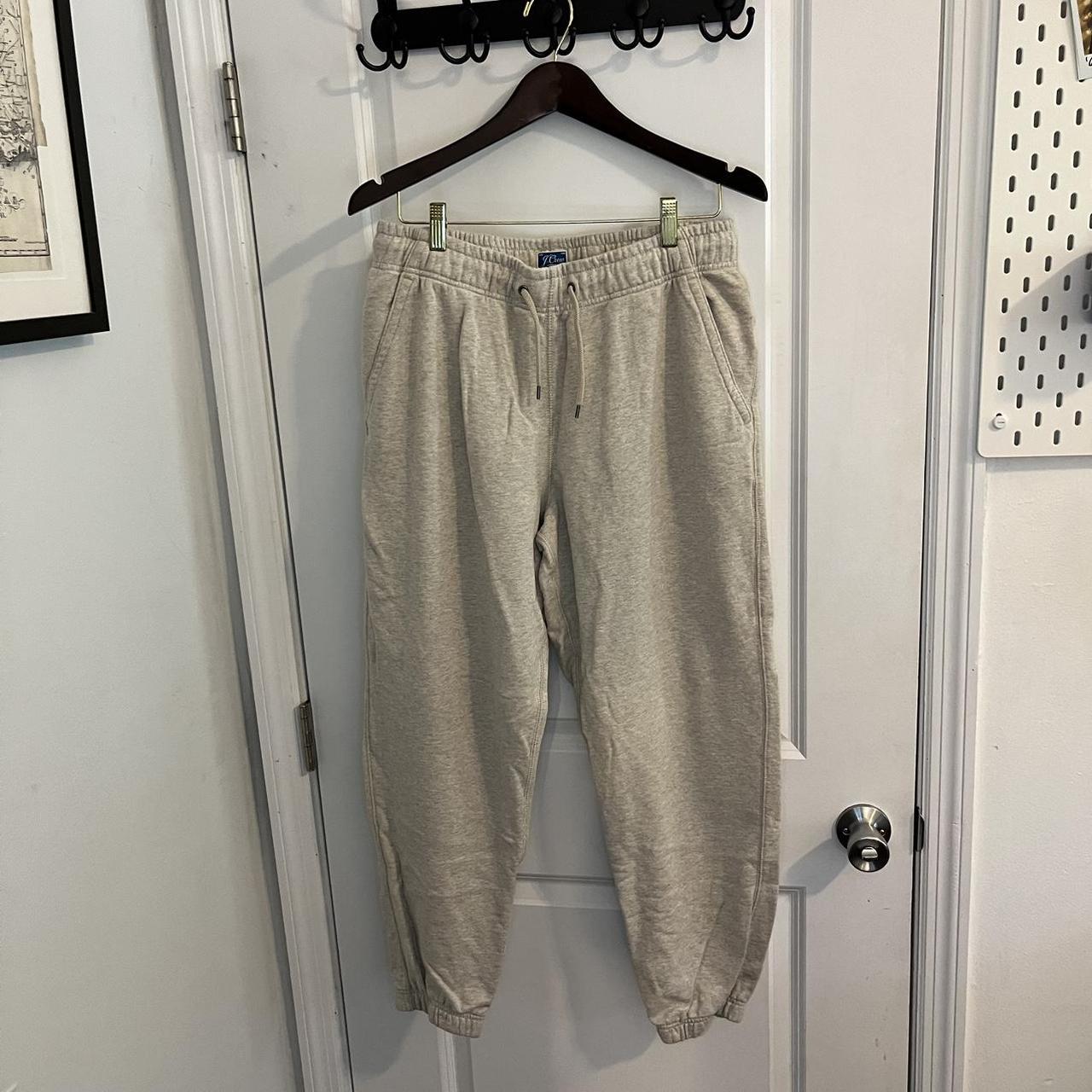 J.Crew Men's Tan and Cream Joggers-tracksuits | Depop