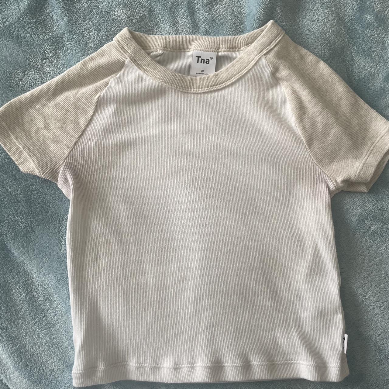 Tna baby baseball tee aritzia tna babytee Depop