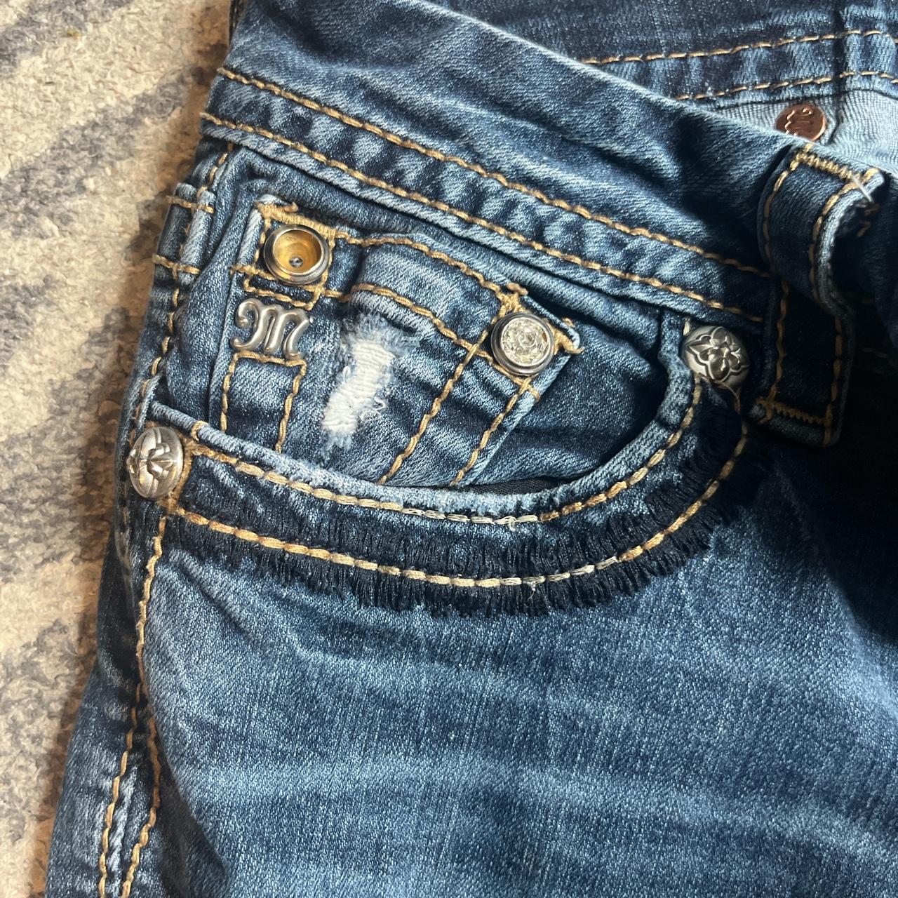 NO PAYPAL Miss me jeans size 28 bootcut adorable... Depop