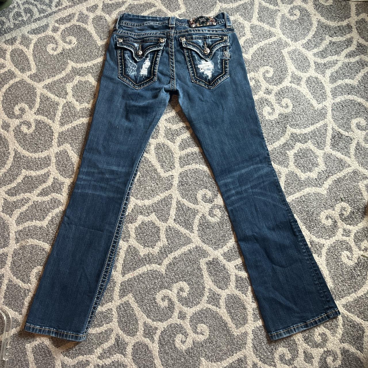 NO PAYPAL Miss me jeans size 28 bootcut adorable... - Depop