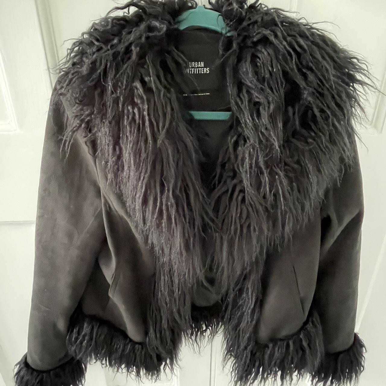 UO Y2K Faux Fur Trim Jacket