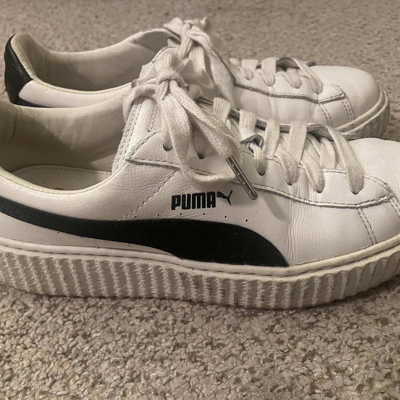 Fenty x Puma white platform vans