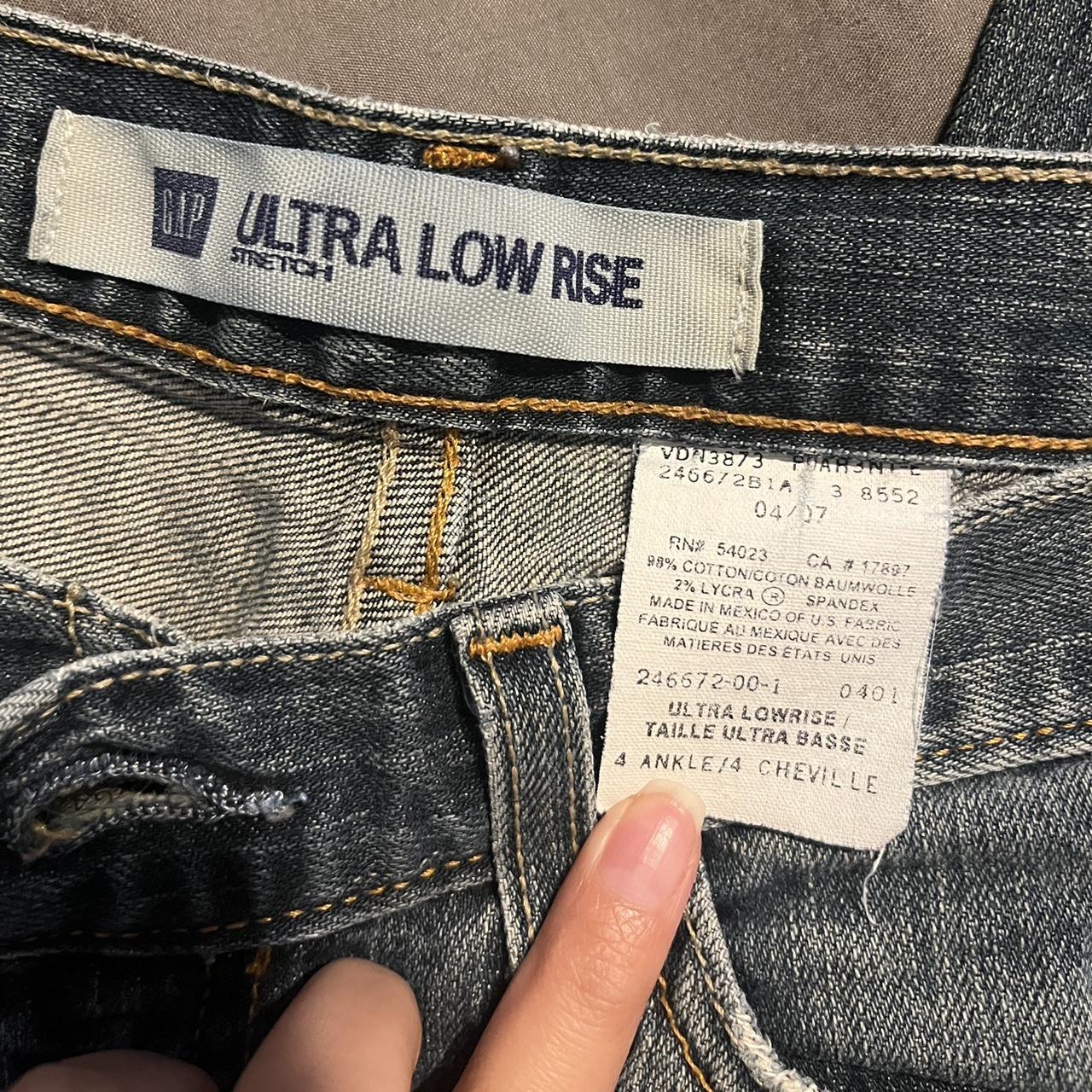 Ultra Low Rise Stretch Gap Jeans they re blue but Depop