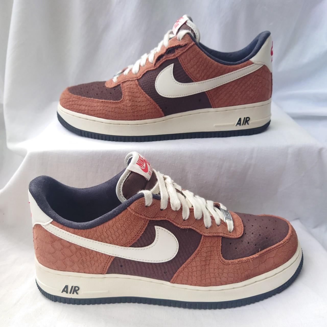 nike air force 1 prm red bark