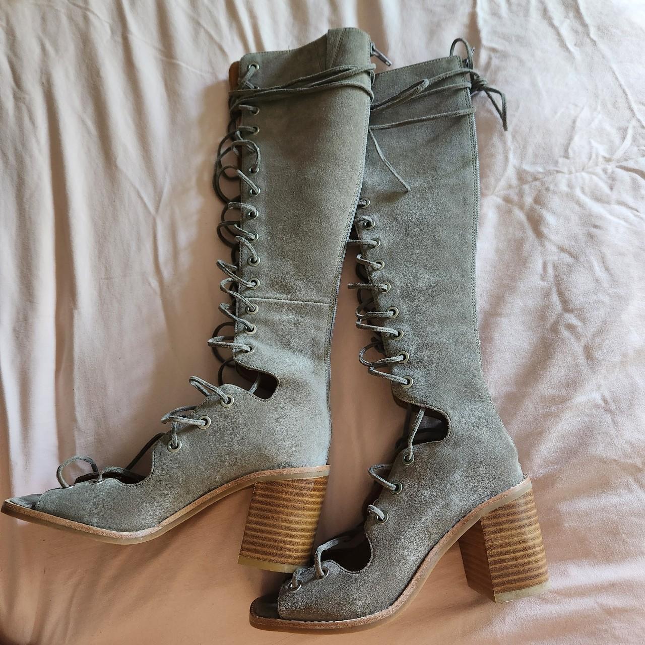 NEW outlet Free People Jeffrey Campbell Zelda Lace Up Gladiator Heel Sandals