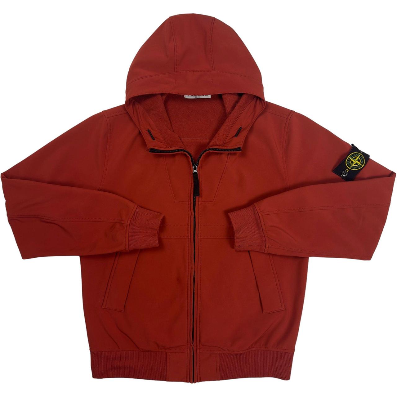 Stone island soft shell jacket orange online