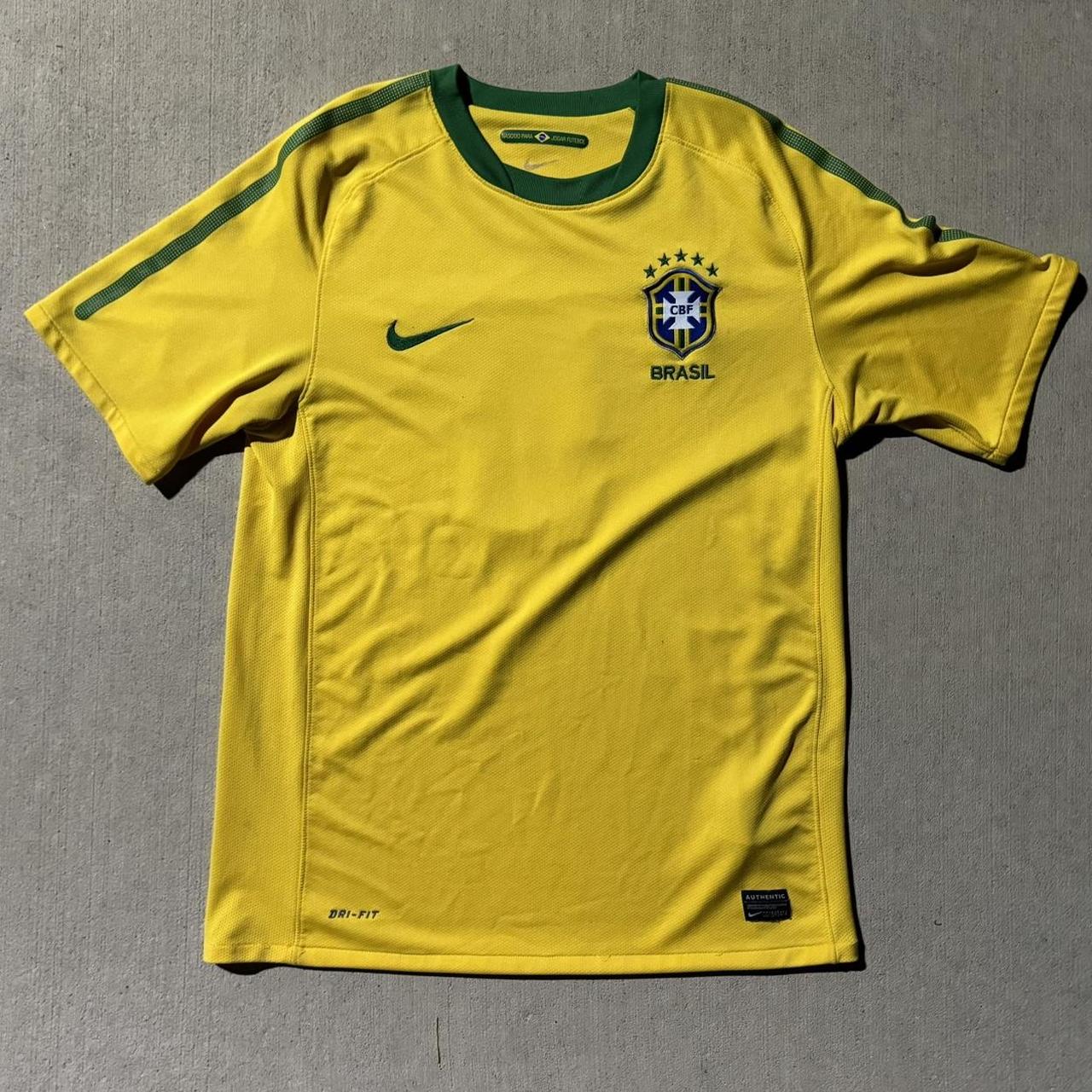 Y2K Brazil #9 soccer jersey Size M-L #vintage #soccer - Depop