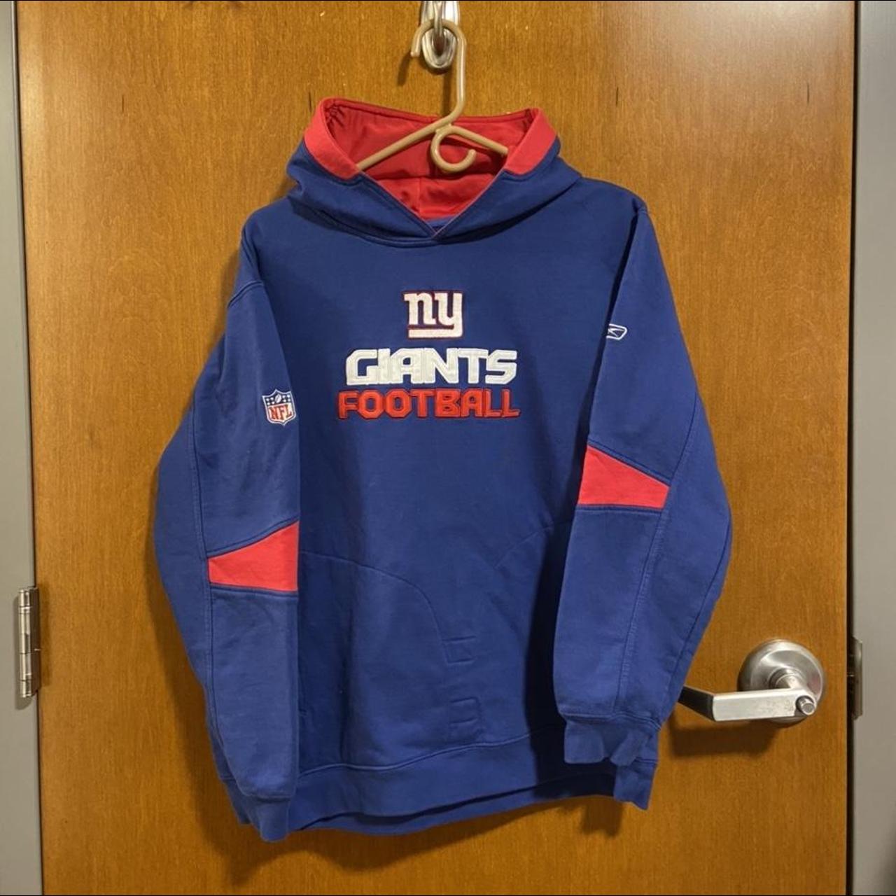 VINTAGE NFL NEW YORK GIANTS RED HOODIE | XXL