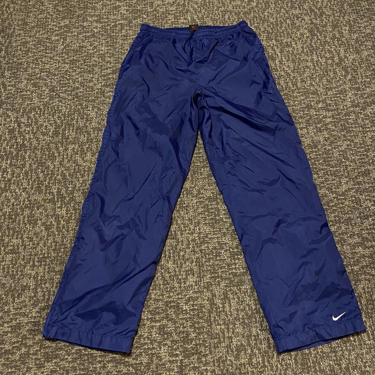 Nike Men's Navy and Burgundy Joggerstracksuits Depop