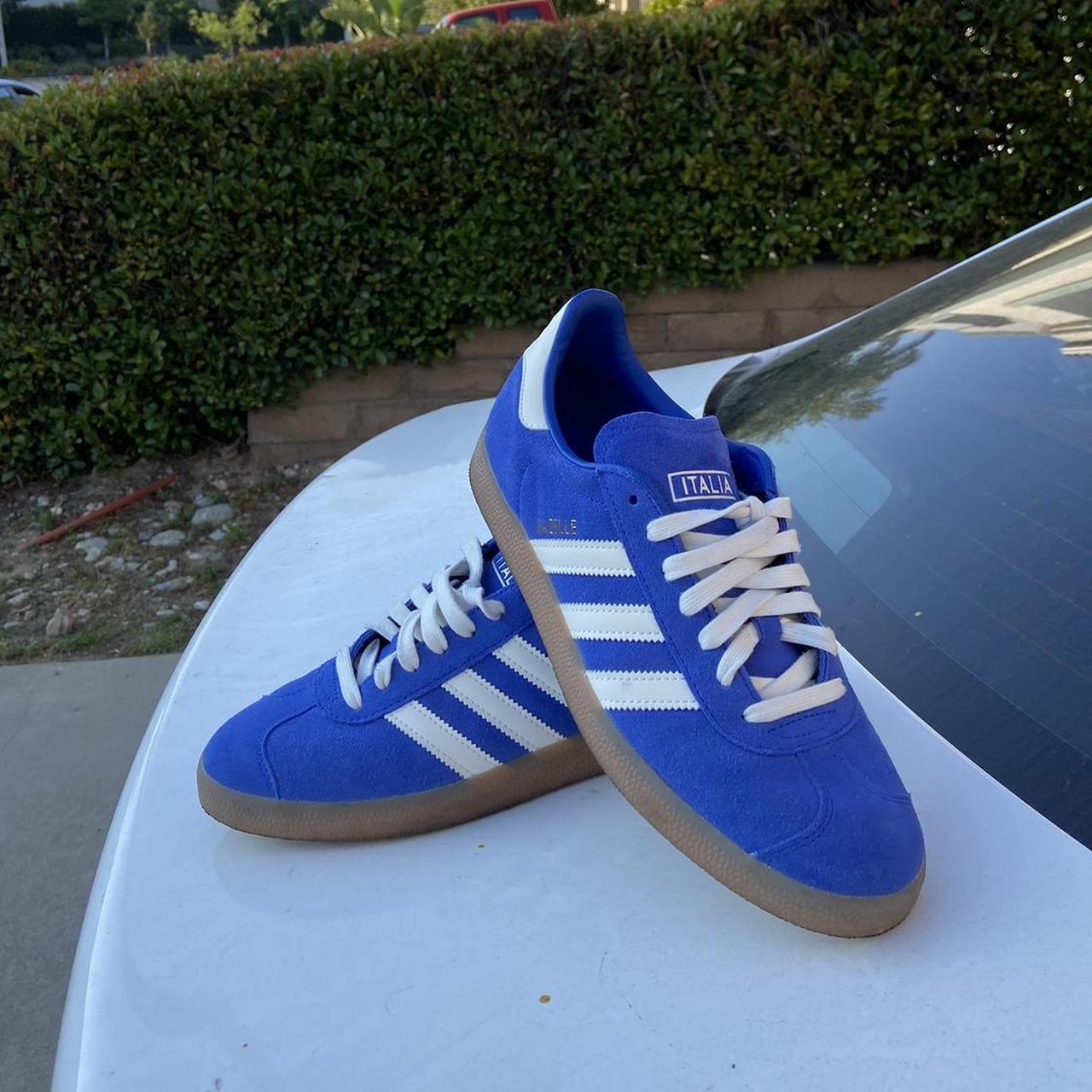 Barely won adidas gazelle! Only worn a couple times!... - Depop