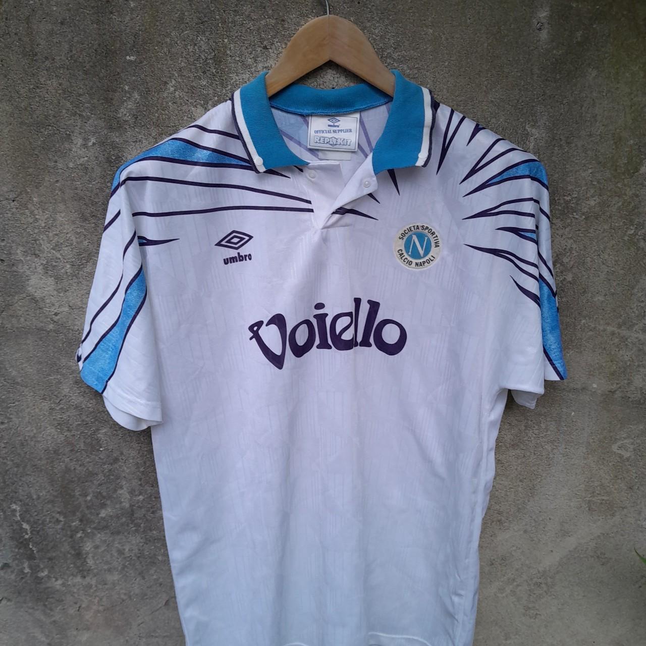 Napoli 1991-93 away football shirt / jersey. XL... - Depop