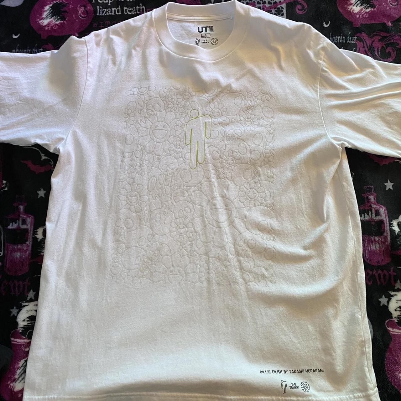 Billie Eilish x Takashi Murakami Uniqlo White Graphic T-Shirt Size XL