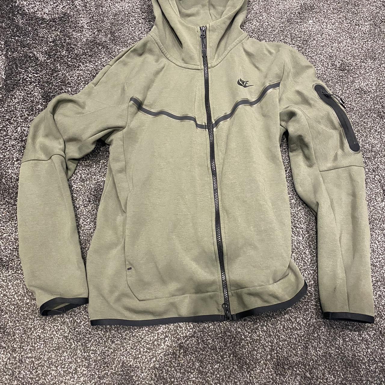 Nike Khaki Tech fleece - size small - size is true... - Depop