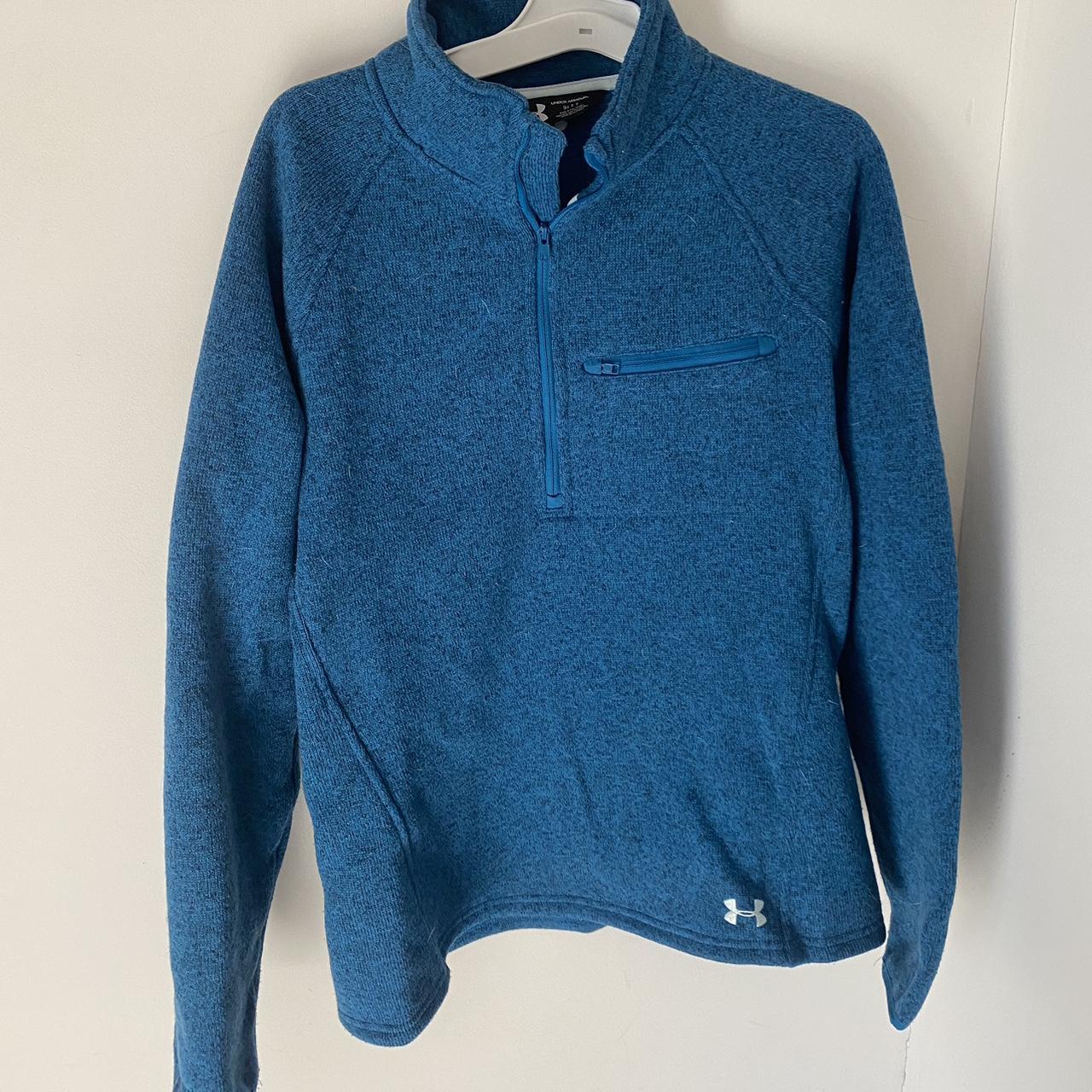 Under Armour Women's Blue Coat | Depop