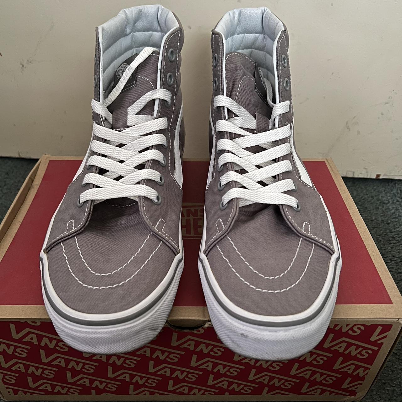 Vans Sk8 Hi Frost Grey Size 9M 10.5W Used worn