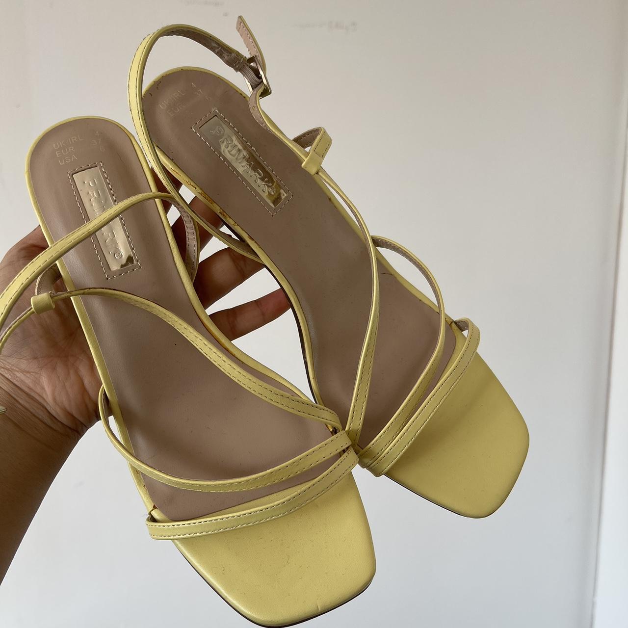 Sandals Mustard Shoes Primark Primark Yellow Heels Hotsell