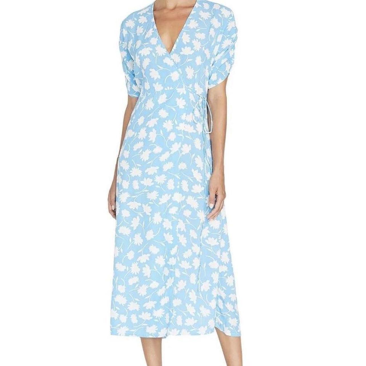 Faithfull the Brand Chiara Midi Wrap Dress Size