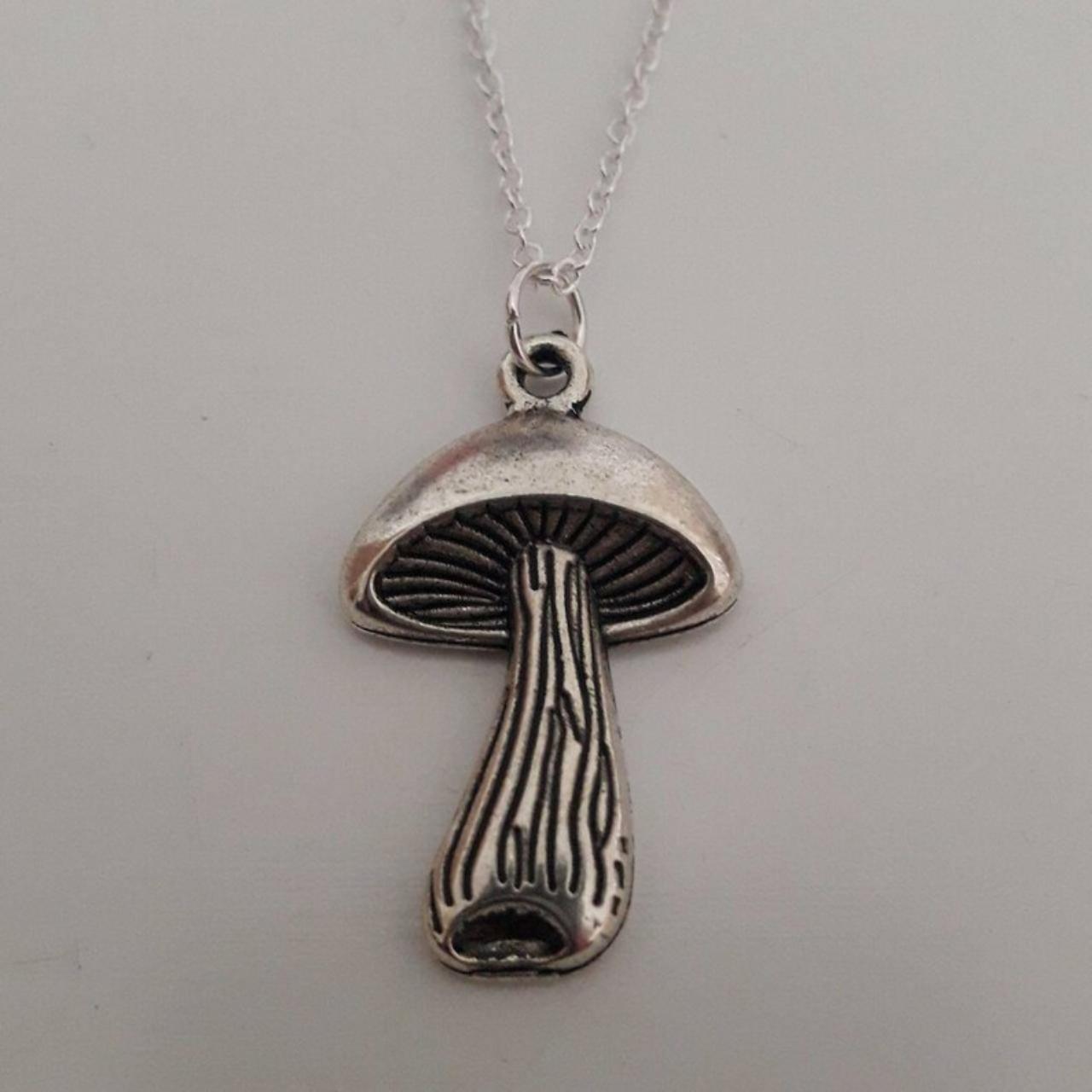 Mushroom charm necklace Clearance