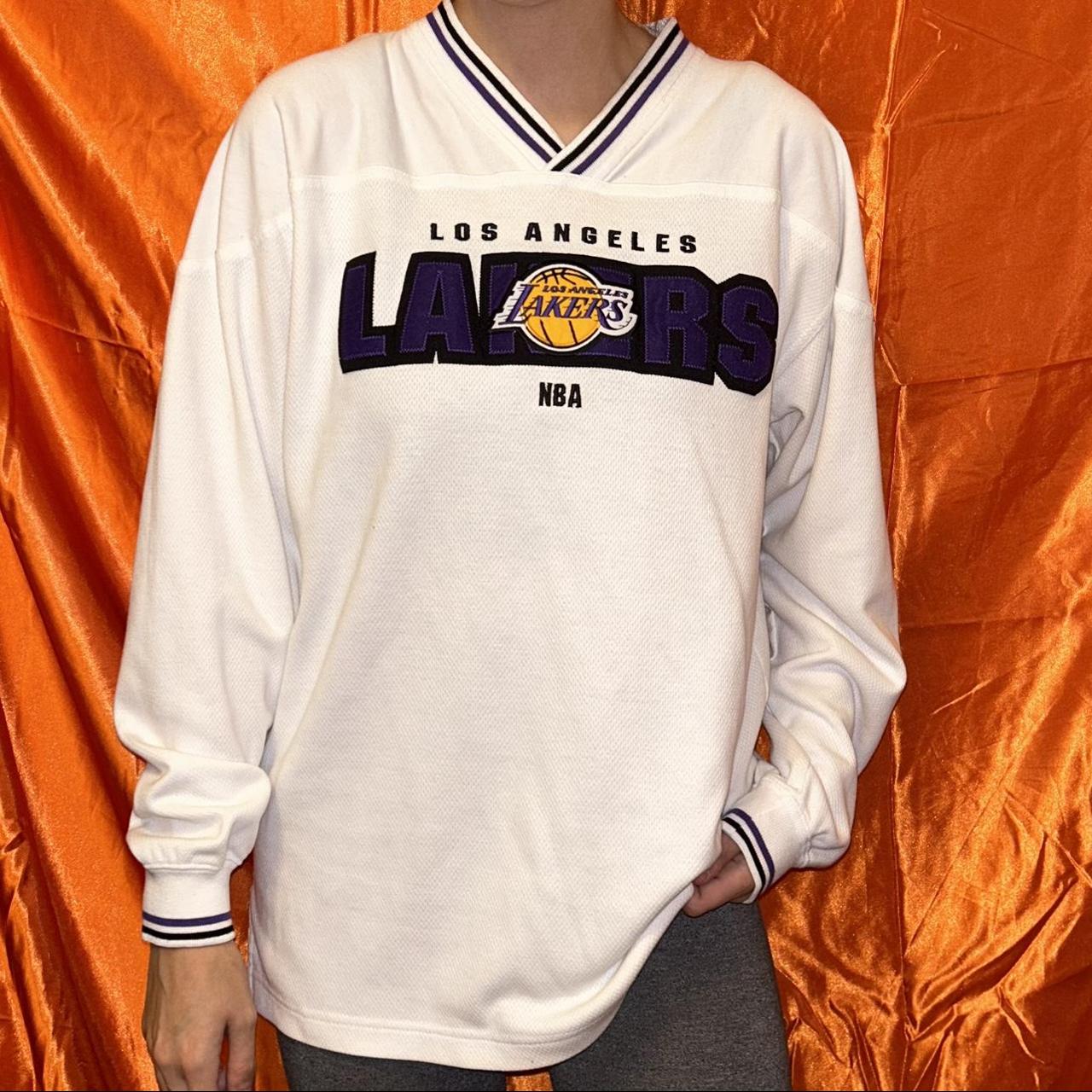 LOS ANGELES LAKERS MENS NBA JERSEY LONG SLEEVE SHIRT NEW SIZE SMALL