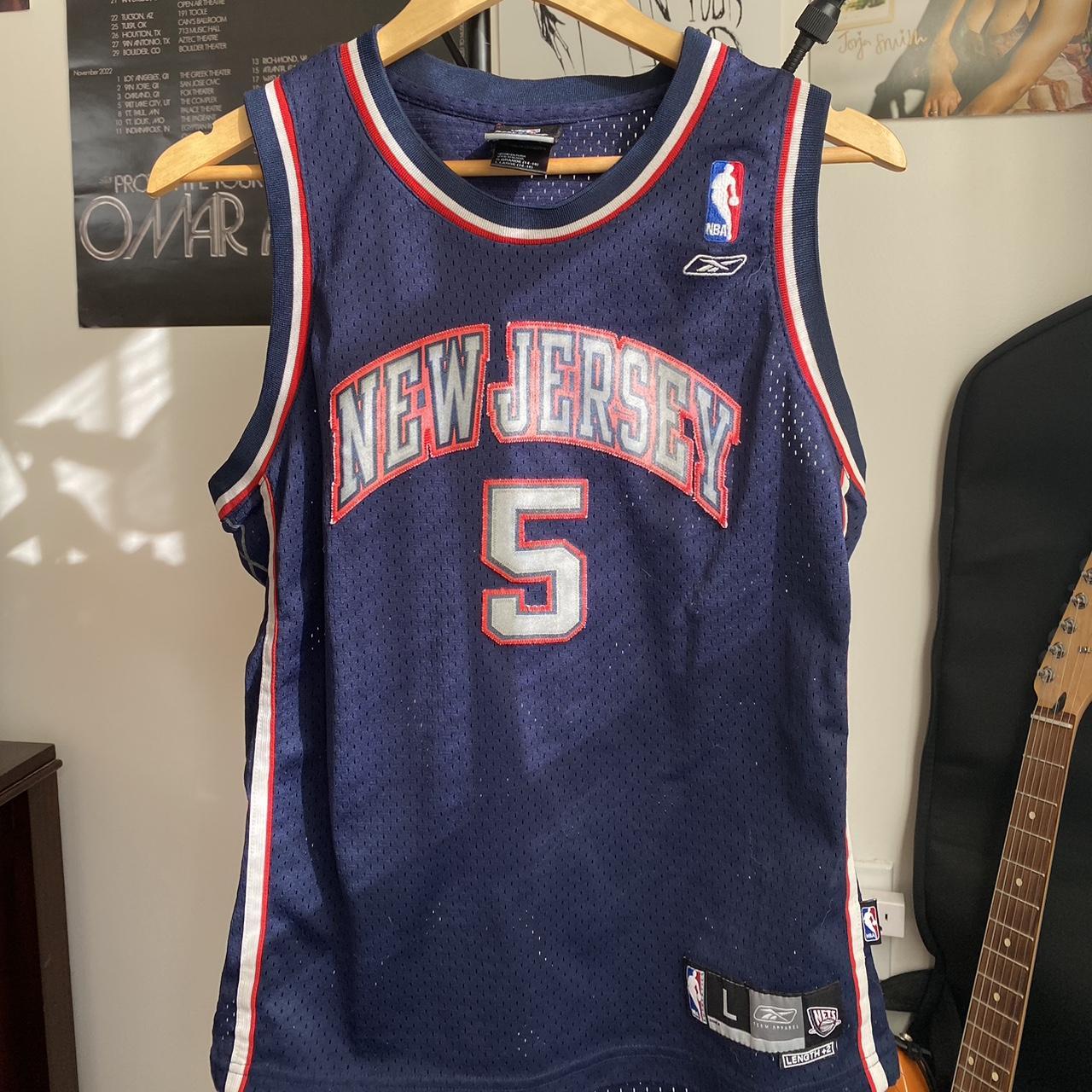 Vintage Reebok NBA New Jersey Nets Jason Kidd Basketball Jersey