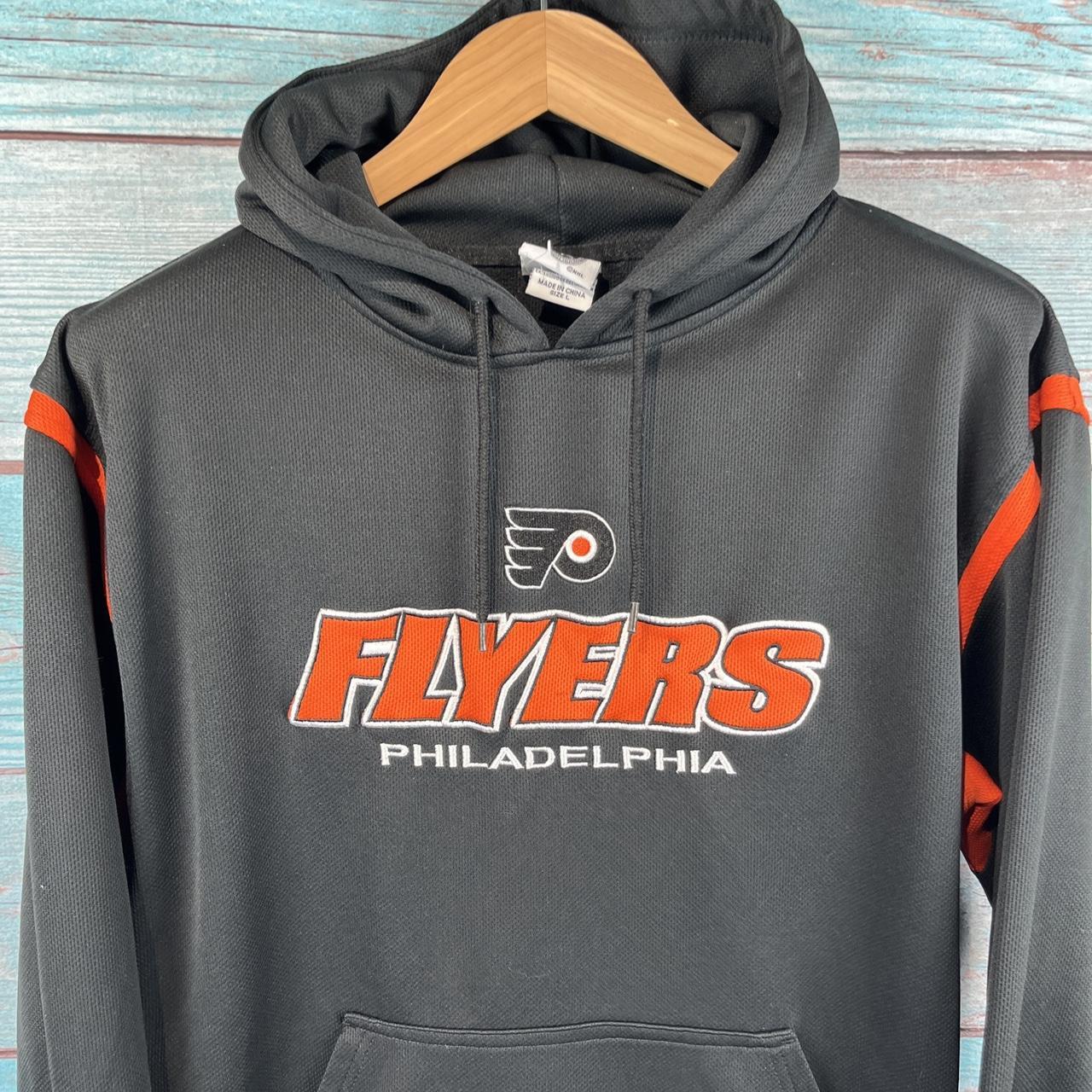 Vintage Philadelphia Flyers hoodie, NHL orange embroidered