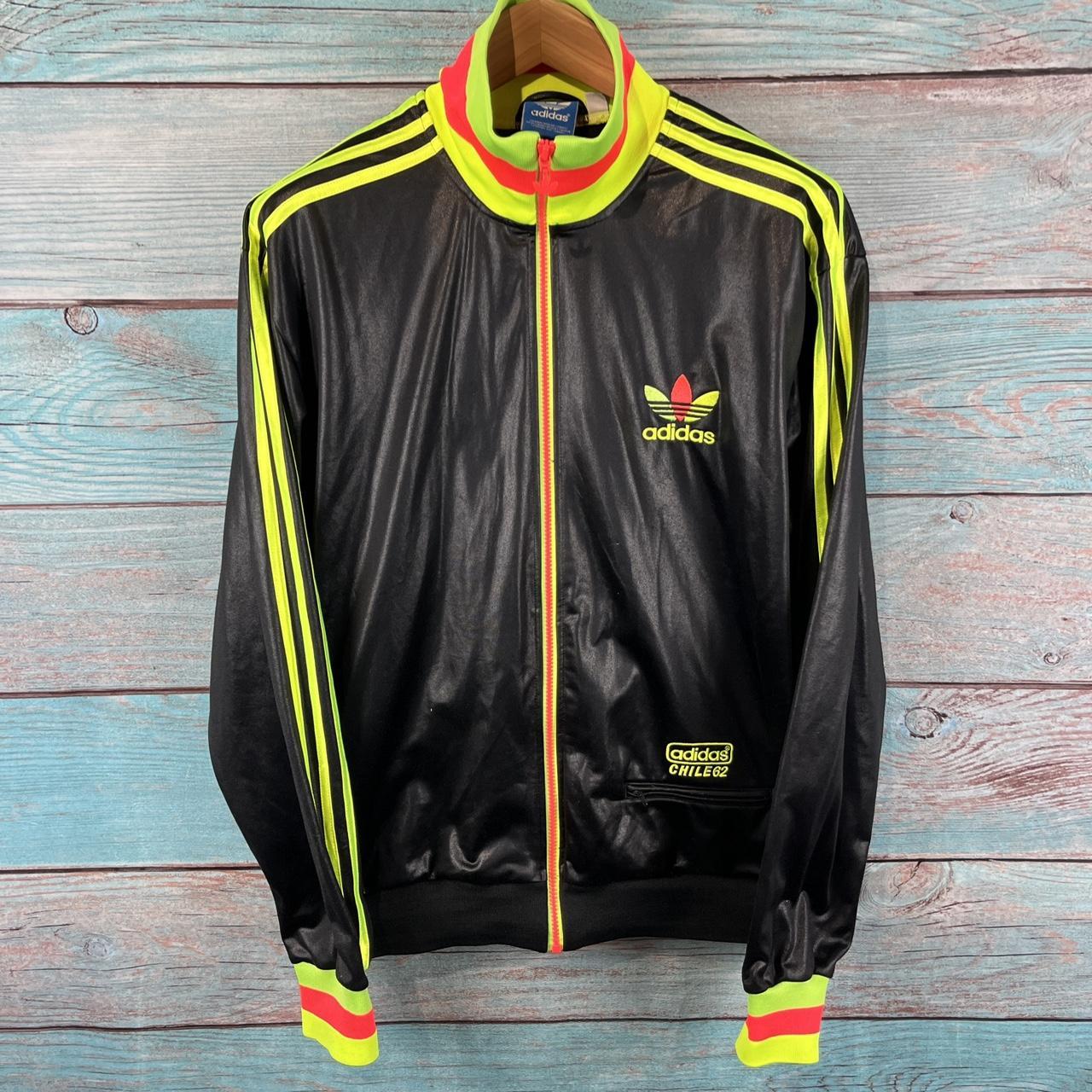 Adidas Originals Chile 62 Wet Look Rasta Track... - Depop