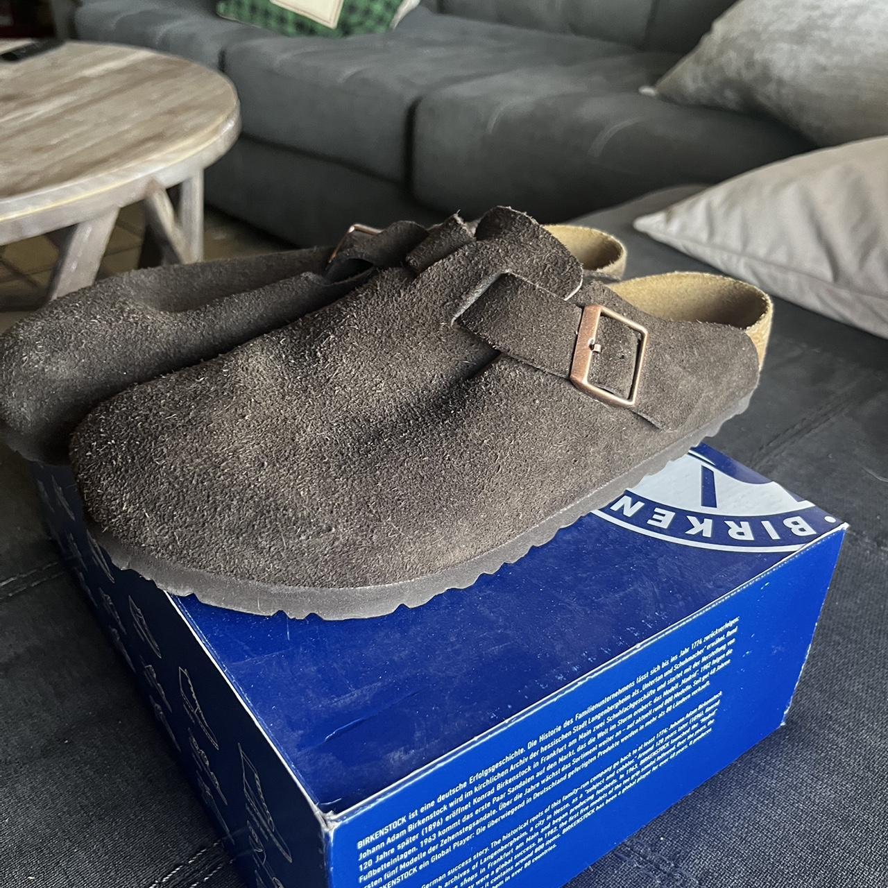 Mocha Birkenstock Clogs - Size 10/43 Barely worn... - Depop