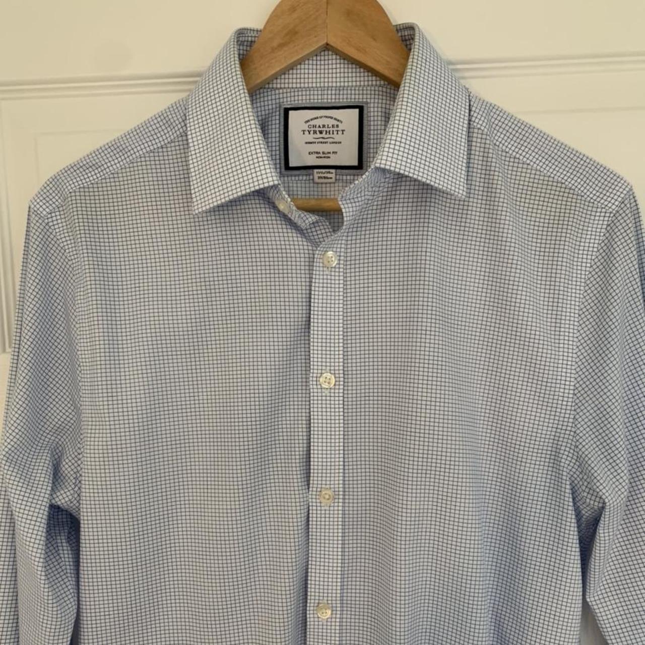 Charles Tyrwhitt’s Men’s Mini Grid Non-Iron Shirt... - Depop