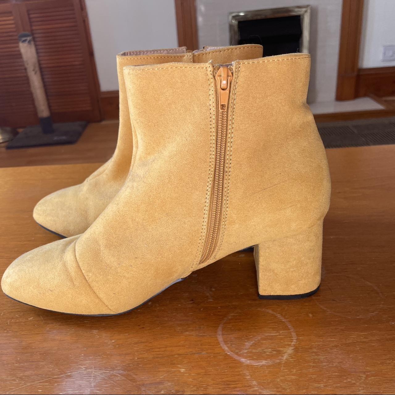 Mustard sales boots primark