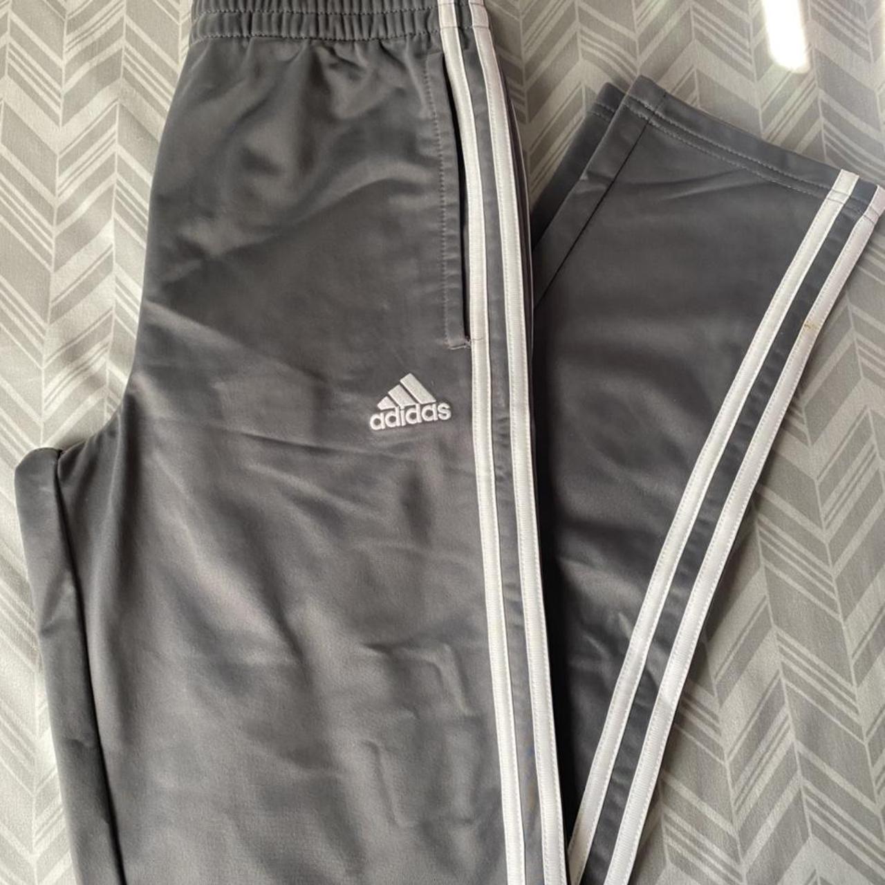 Adidas gray track pants. - Depop