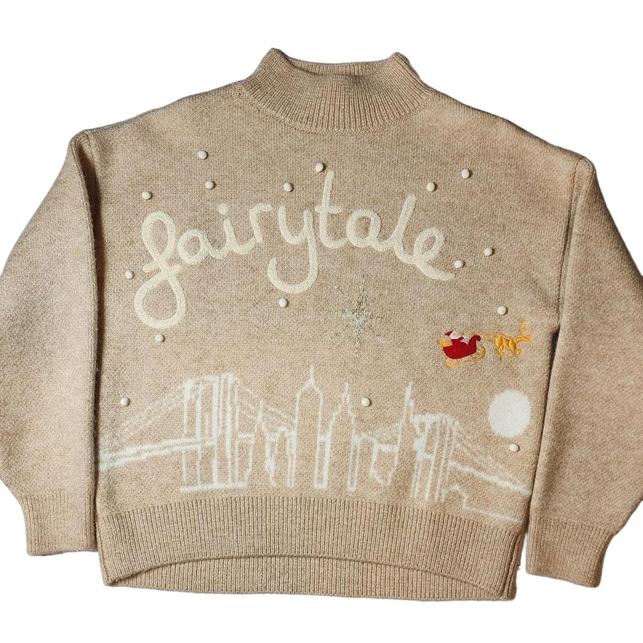 Topshop fairy tale Christmas jumper in oatmeal Great. Depop