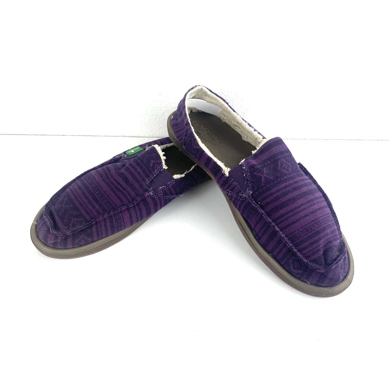 🖤🖤🖤 womens Sanuk shoes 🖤🖤🖤, Purple with black Aztec