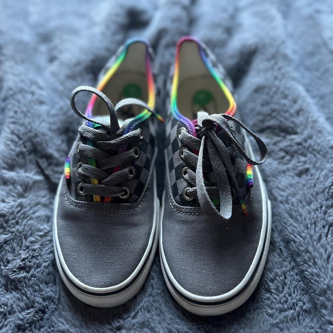 Vans rainbow sale slides