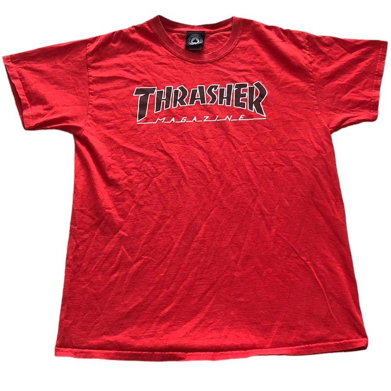 Thrasher t 2024 shirt red