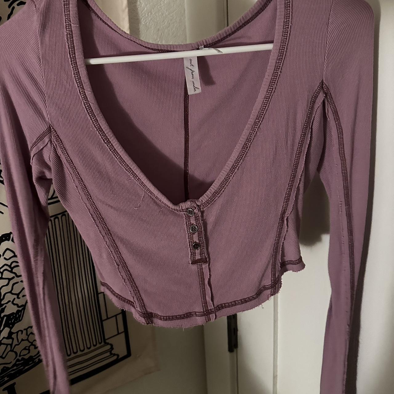 medium maroon/darkish purple free people crop top Depop medium maroon/darkish purple free people crop top Depop