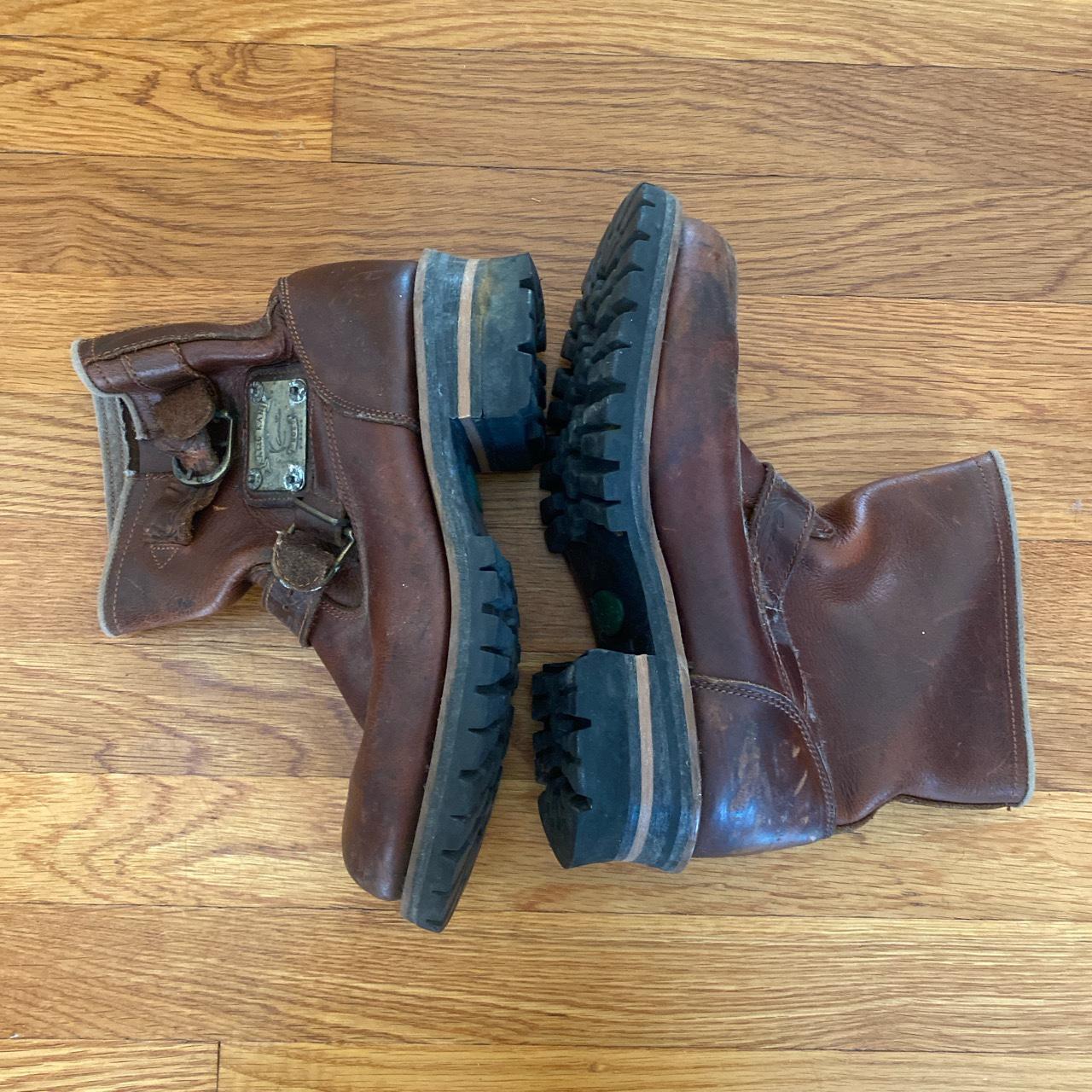 Real vintage Karl Kani leather boots. Men size 10 - Depop
