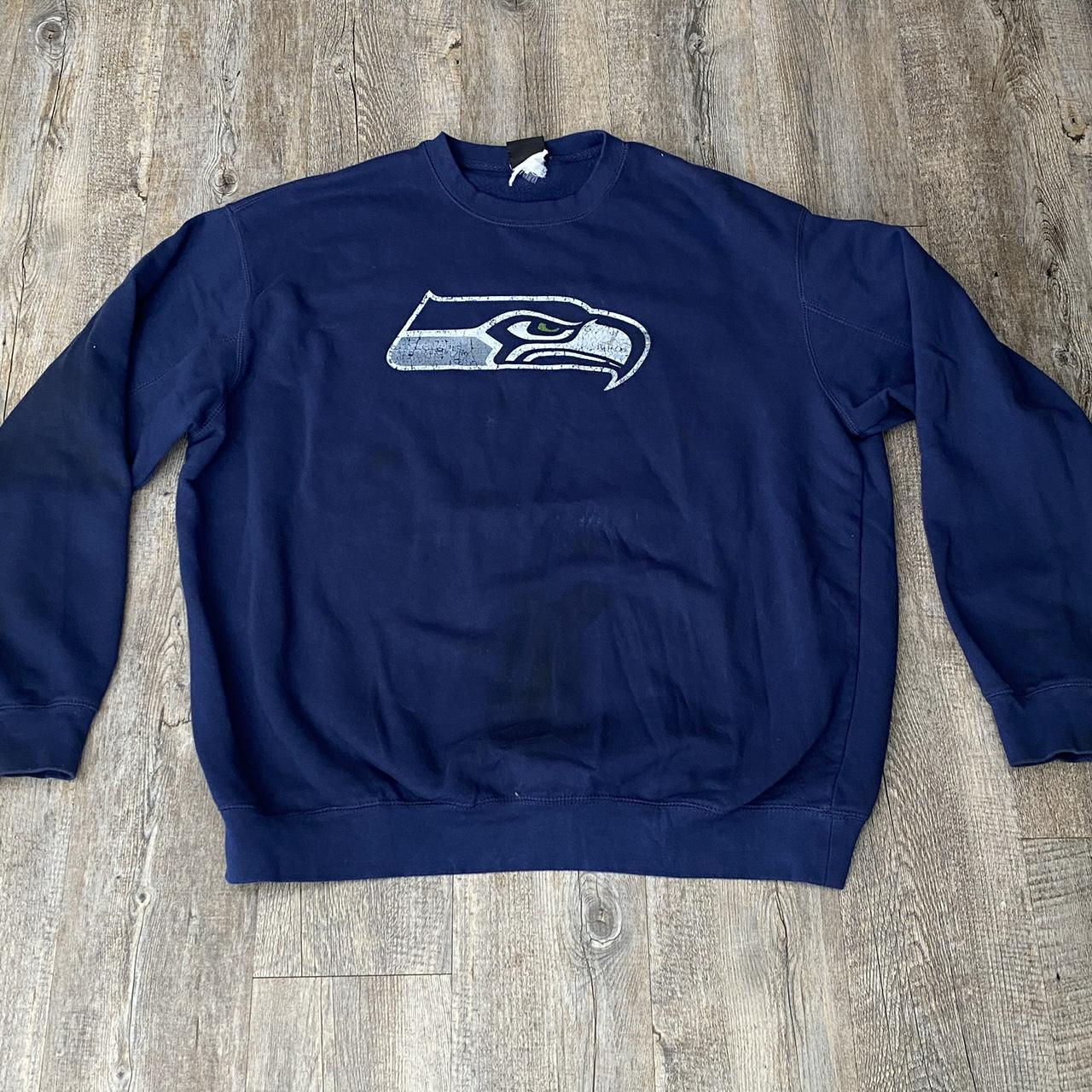 Vintage Seattle Seahawks Crewneck Sweatshirt. - Depop