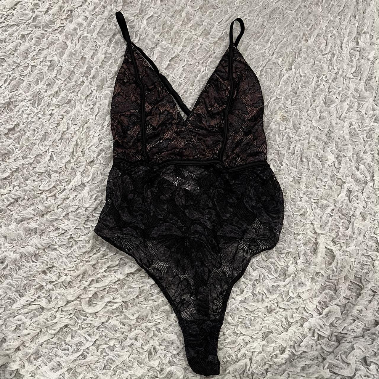 Auden Women's Black Bodysuit Depop