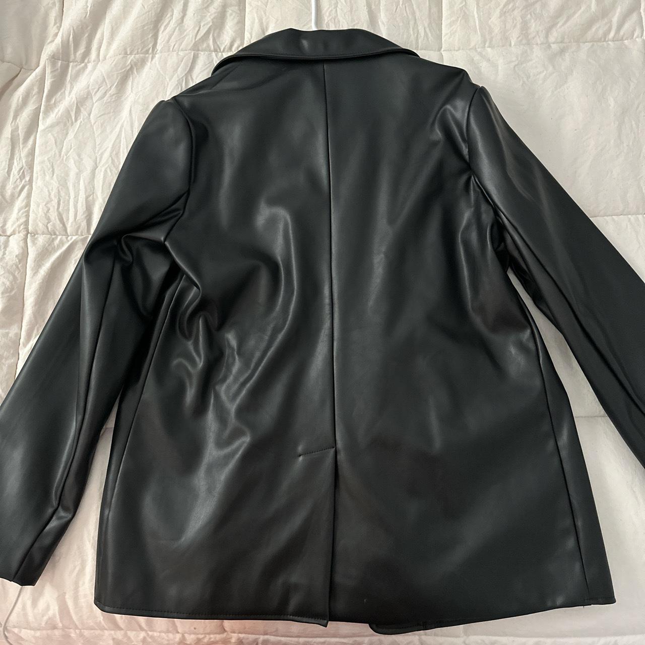 Primark Faux Leather Jacket -thin lining so better... - Depop