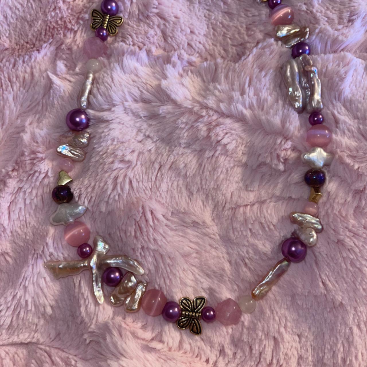 The purple butterfly pant chain/ necklace🦋💜 - 19.8... - Depop