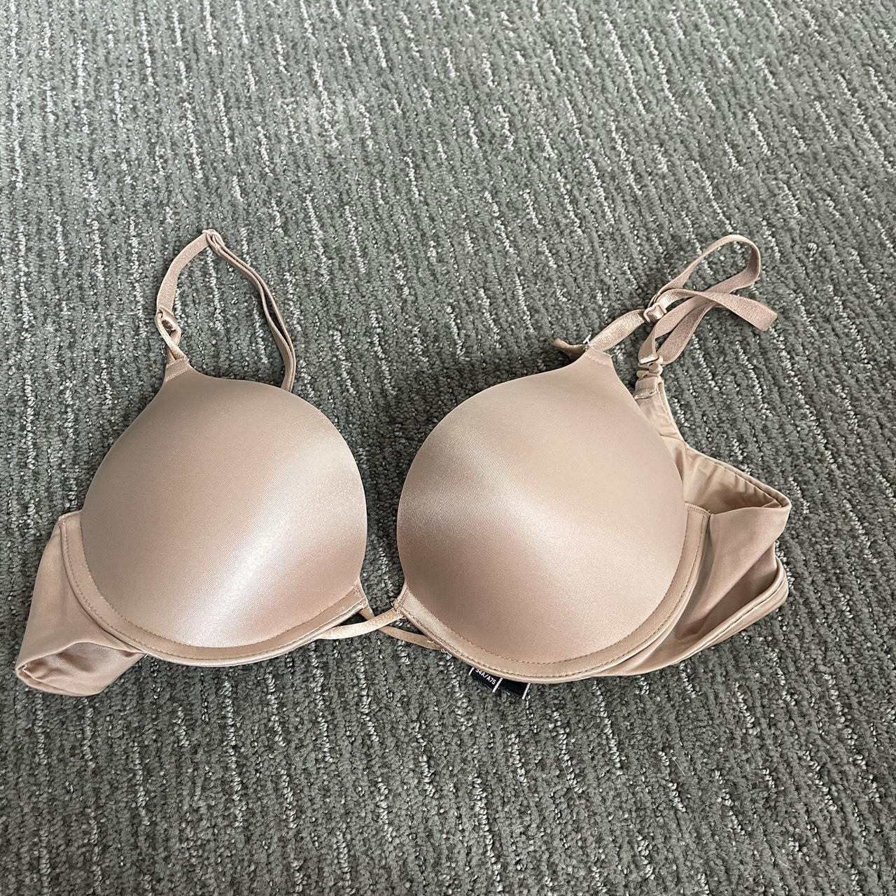 Victoria's Secret bra womens nude tan 34D padded - Depop