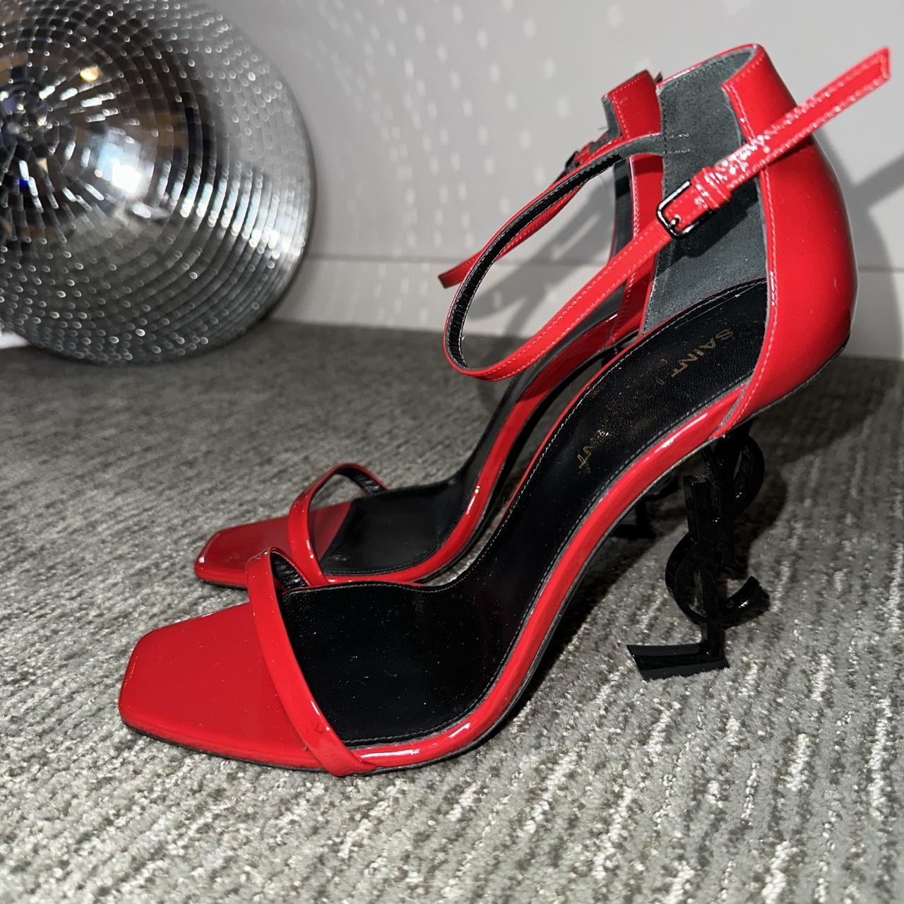 Ysl hot sale red heels