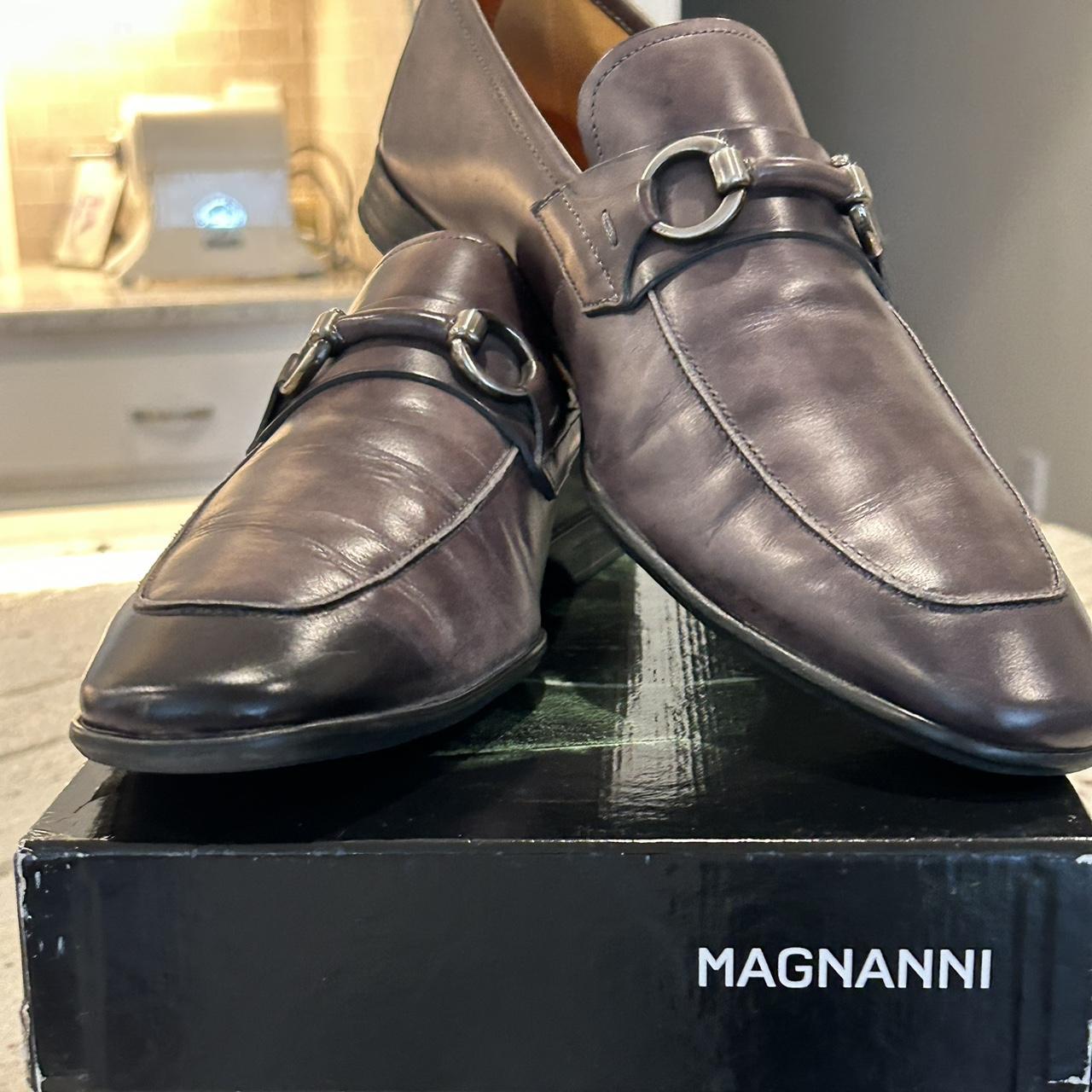 Grey clearance magnanni shoes