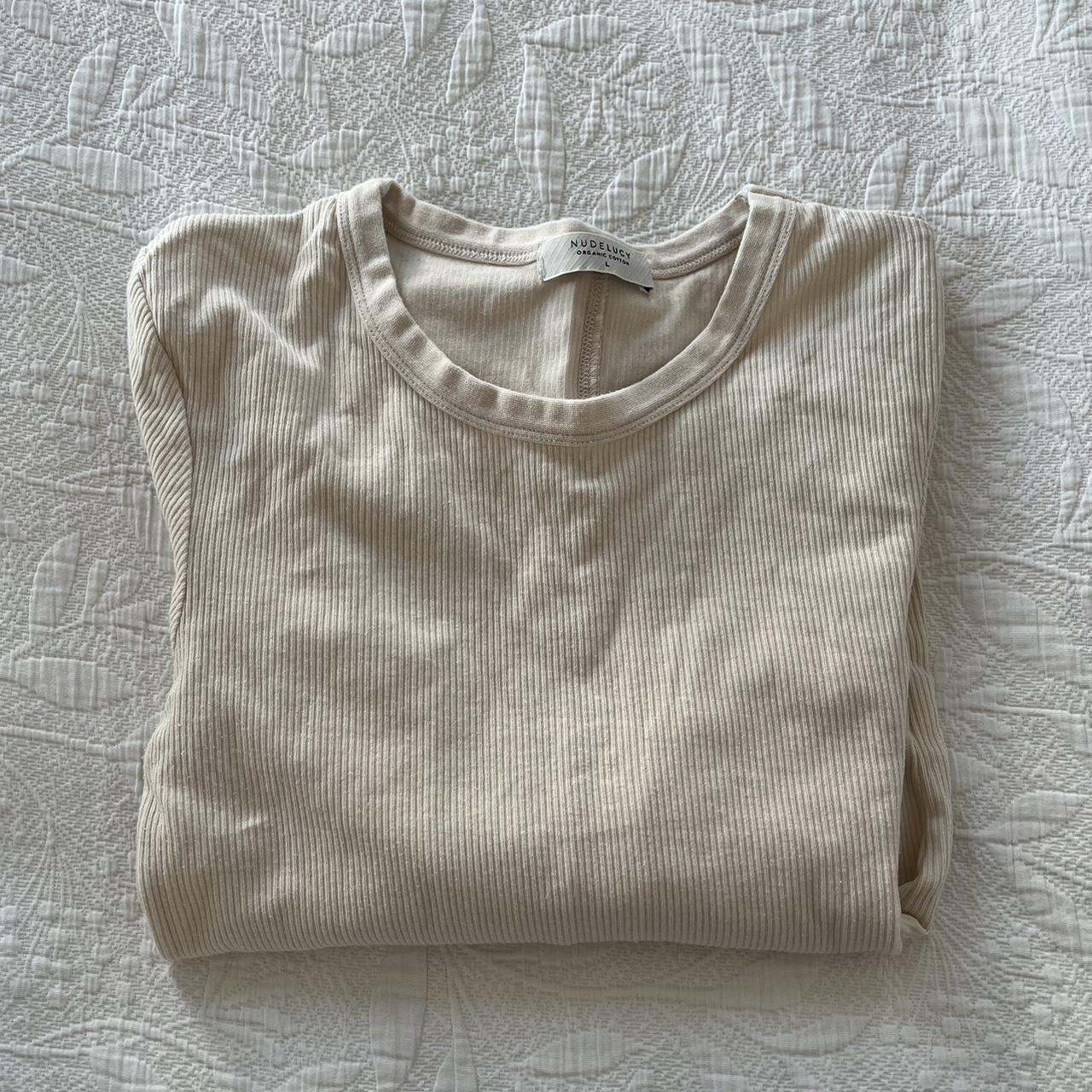 Nude Lucy Long Sleeve in light beige/cream Worn once... - Depop