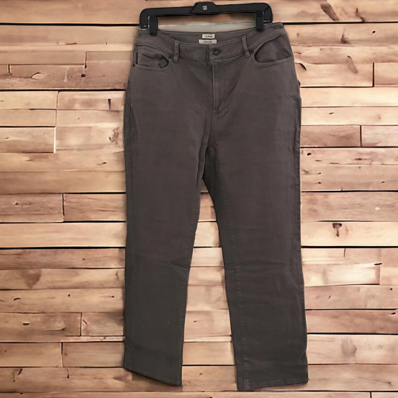 Classic Fit Women's High rise Dark Olive Jeans Size 12 Waist 16 1