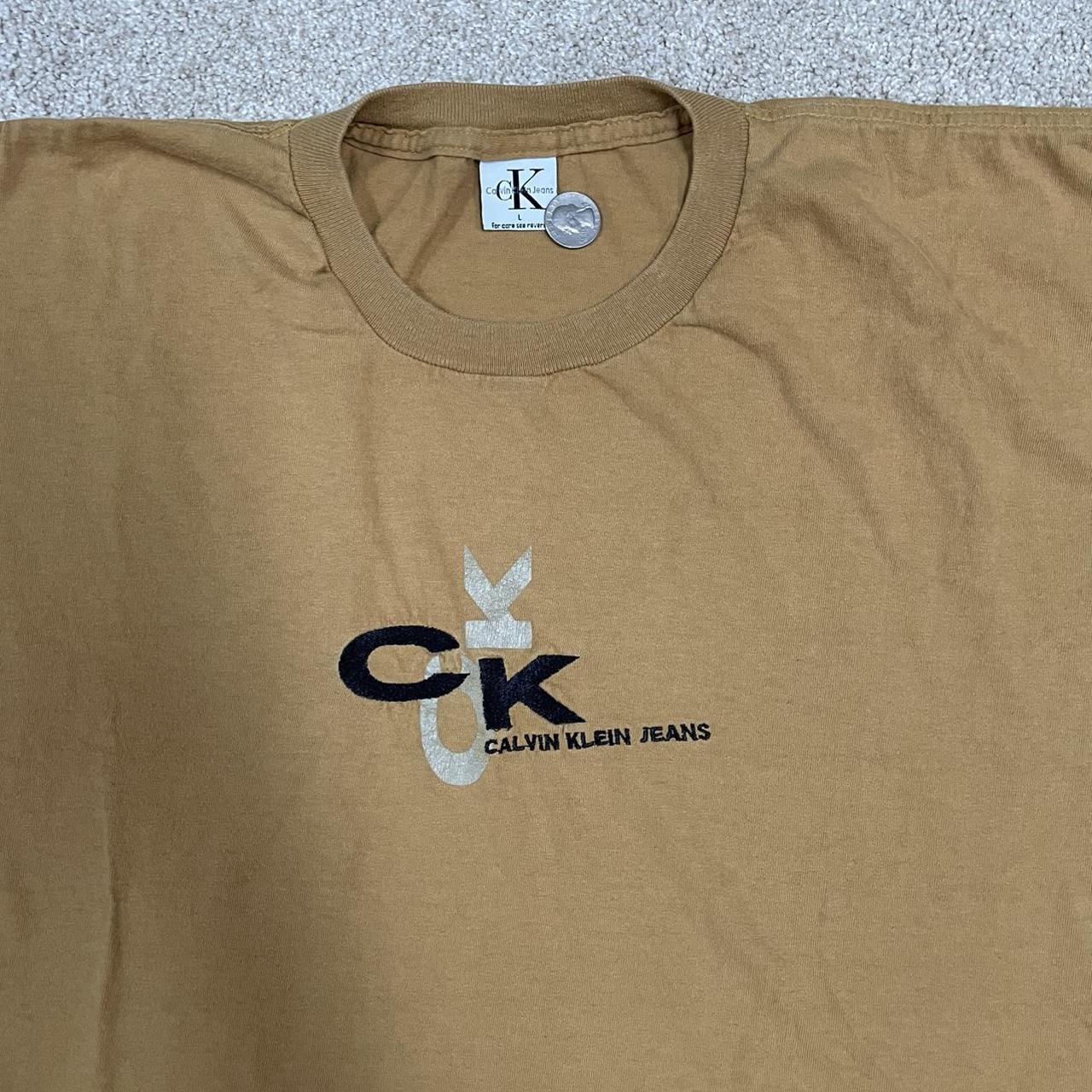 90s Calvin Klein Embroidery Sweat Vintage 90s Calvin Klein embroidered single stitch