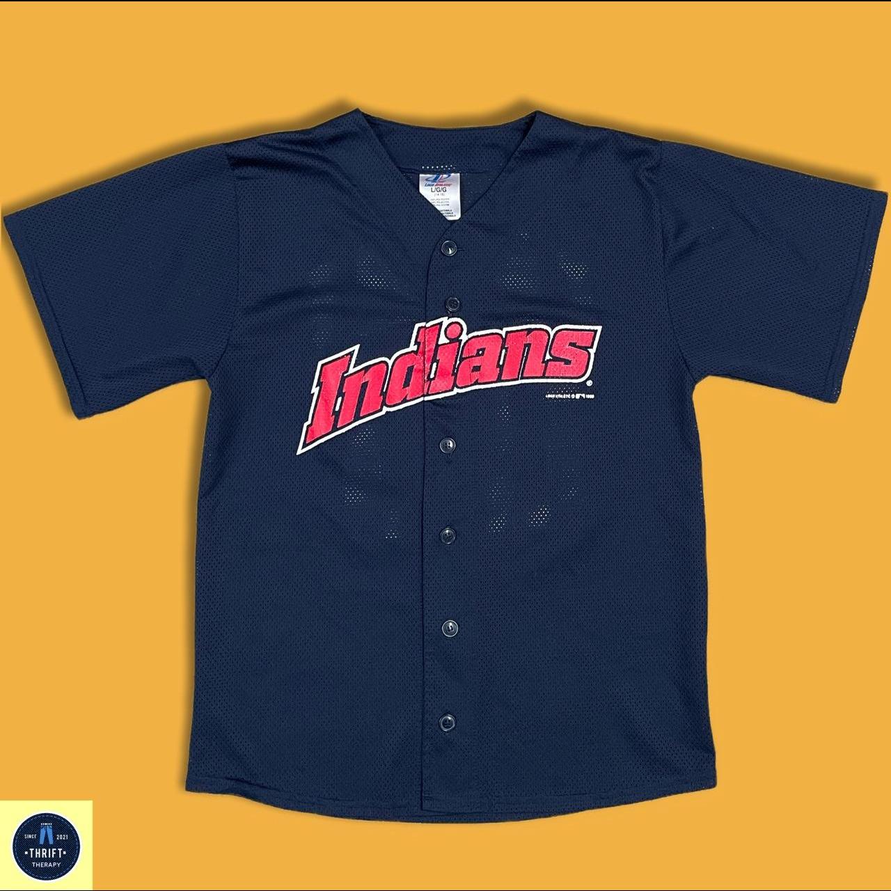 MLB Cleveland Indians Adults Button - Down Jersey