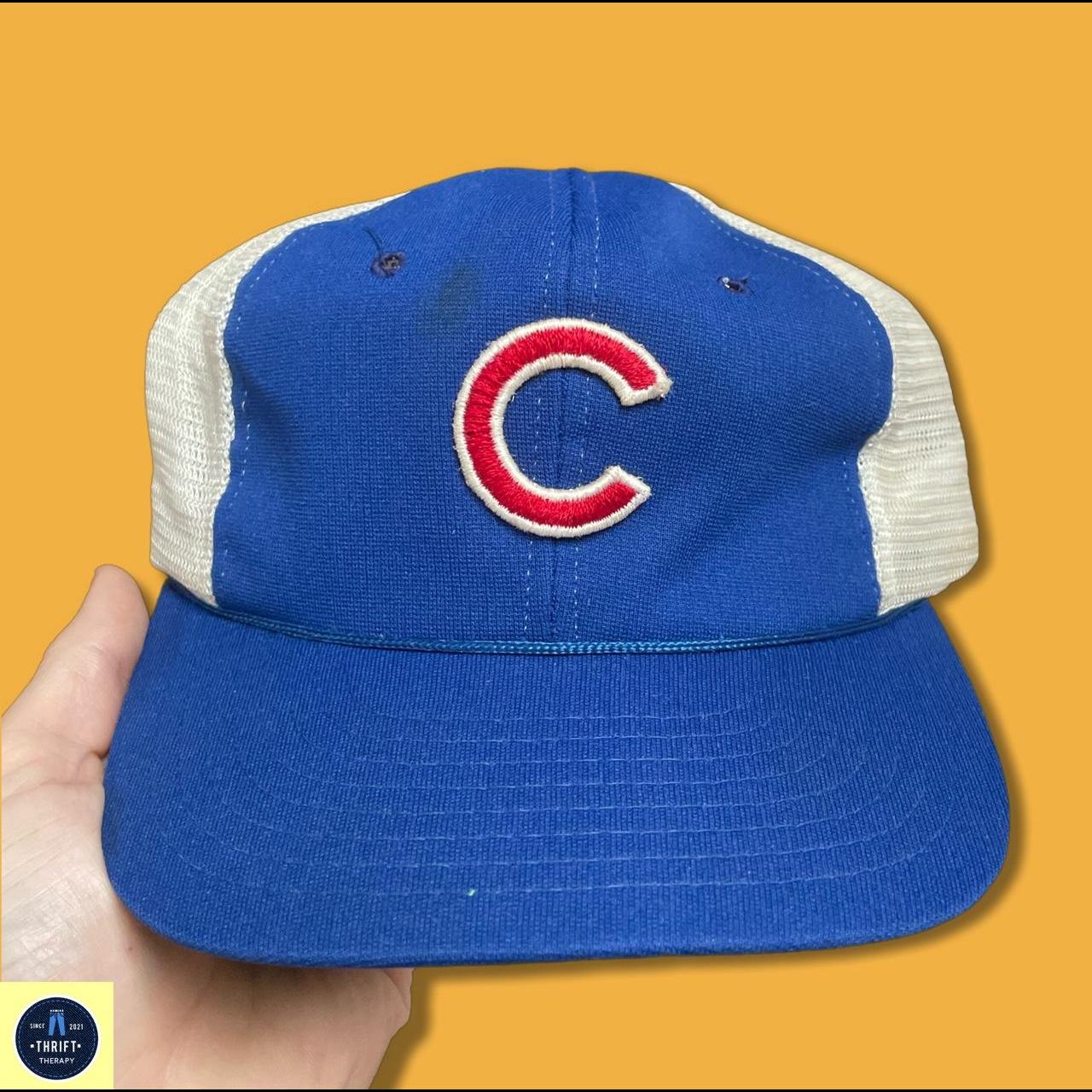 Vintage Chicago Cubs Trucker Hat Chicago Cubs - Depop